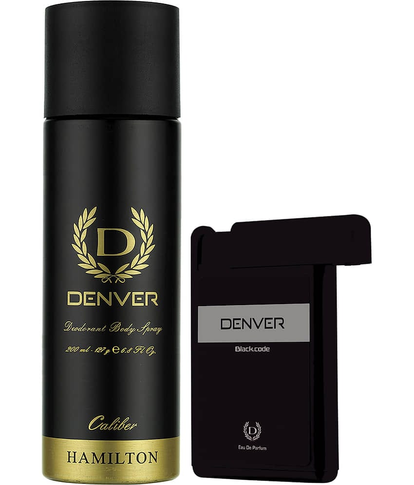 Denver Caliber Deo 200Ml & Black Code Pocket Perfume 18Ml (Pack Of 2)