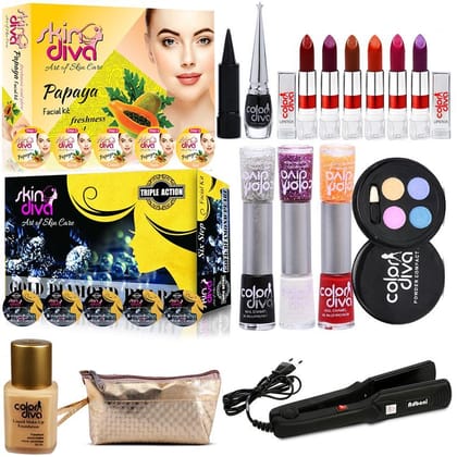 Color Diva Love Connection Combo Set of 17, C-526 Makeup Kit