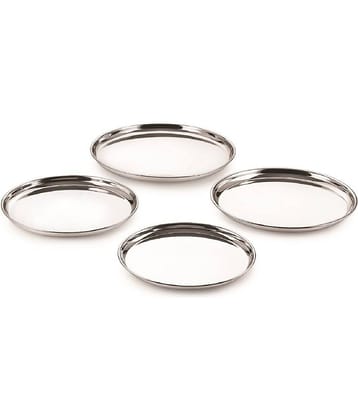 Neelam 4 Pcs Stainless Steel Steel Half Plate