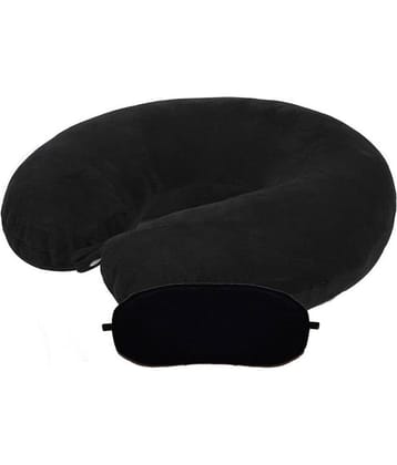 JUZZII Black Neck Pillow,Eye Shade ( Pack of 2 )