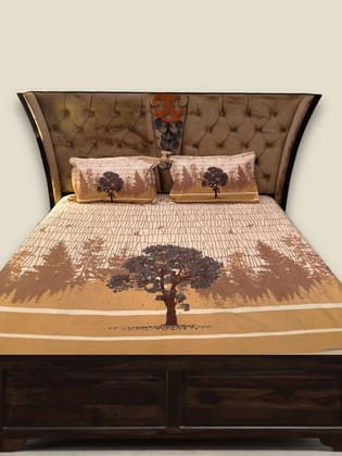 Premium 100 Percent Cotton Double Bed Flat Bedsheet by Shoogloo