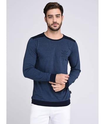 Rigo Pack of 1 Cotton Slim Fit Men's T-Shirt ( Blue )