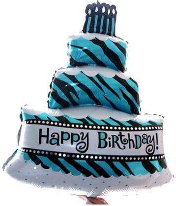Foil Cake Balloon for Birthday, Christmas, New Year Party Decoration