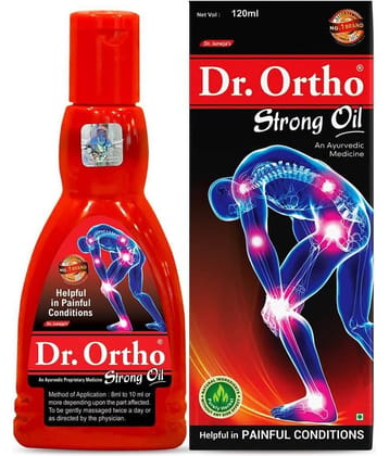 Dr.Ortho Ayurvedic Strong Oil 120Ml For Joints Pain, Knee Pain, Neck Pain, Back Pain, Shoulder Pain