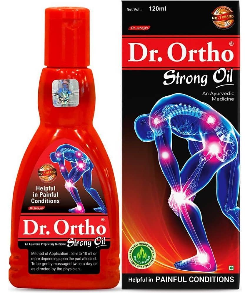 Dr.Ortho Ayurvedic Strong Oil 120Ml For Joints Pain, Knee Pain, Neck Pain, Back Pain, Shoulder Pain