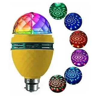 Daybetter 360 Degree Rotating Led Crystal Bulb Magic Disco Led Lightled Rotating Bulb Light Lamp Festival For Party/Home/Diwali Decoration Home Tar-D-01