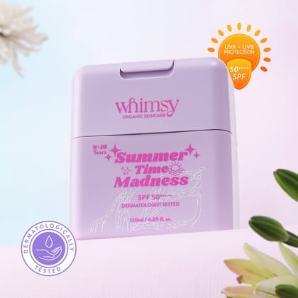 Whimsy Summer Time Madness Sunscreen 50+ - 120 ML (4-16 Years)
