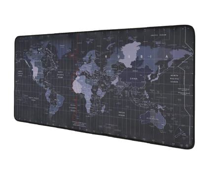 Seagull flight of fashion Large Extended XXL Gaming Mouse Pad with Non-Slip Rubber Base, Stitched Embroidery Edge Mouse Mat for Laptop, Computer and Desk -90 x 40 x 0.3 CM - World Map Seagull flight of fashion Large Extended XXL Gaming Mouse Pad with Non