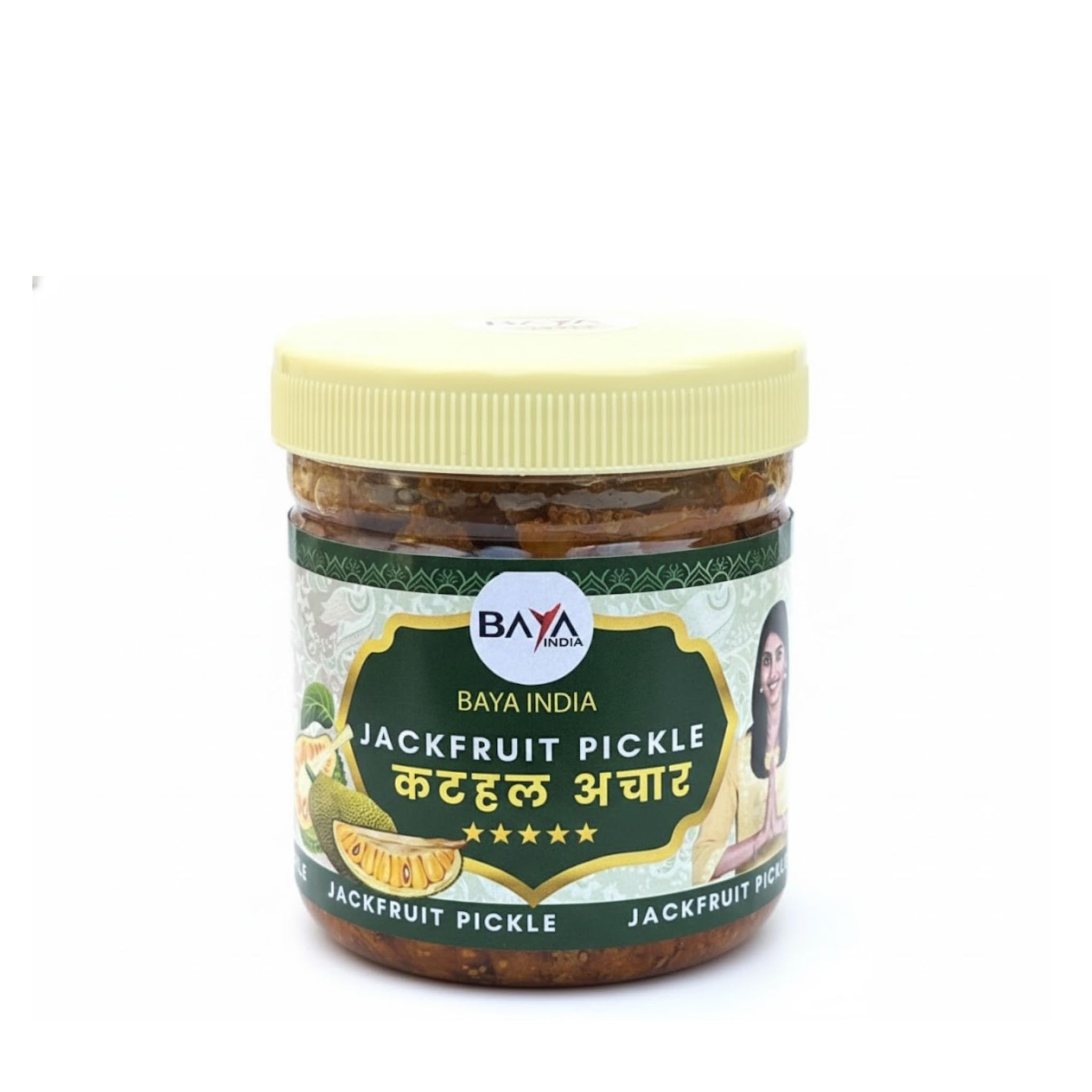Baya India Homemade Kathal ka Achar | 250g | Authentic Jackfruit Pickle | Traditional Indian Spicy & Tangy Achar | No Preservatives | Homemade Taste