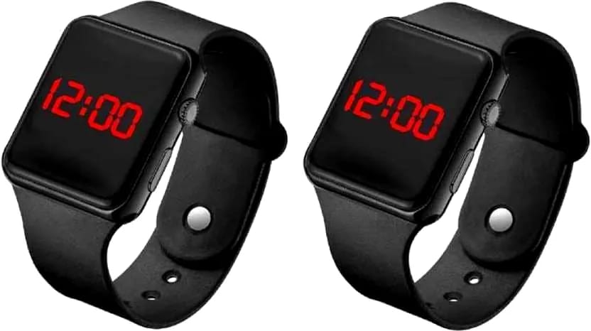 Durable Digital LED Watch Combo Of 2 pcs for Home, Travel, and Workspace Use  by Ruhi Import Store