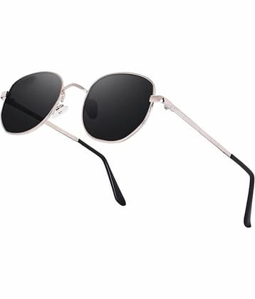 Elligator Silver Rectangular Sunglasses ( Pack of 1 )
