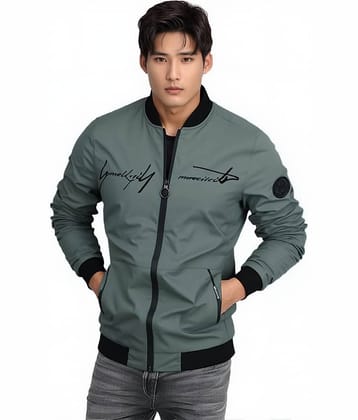 TAZO Nylon Men's Casual Jacket - Light Grey ( Pack of 1 )