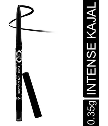 Fashion Colour - Black Natural Kajal 1 g Pencil ( Pack of 1 )