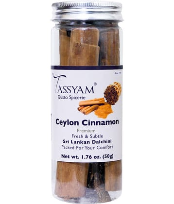 Tassyam Premium Ceylon Cinnamon Sticks 50 gm