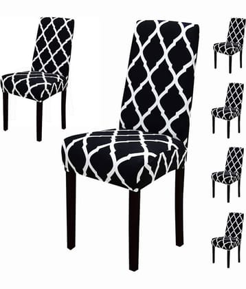 House Of Quirk 1 Seater Polyester Chair Cover ( Pack of 6 )