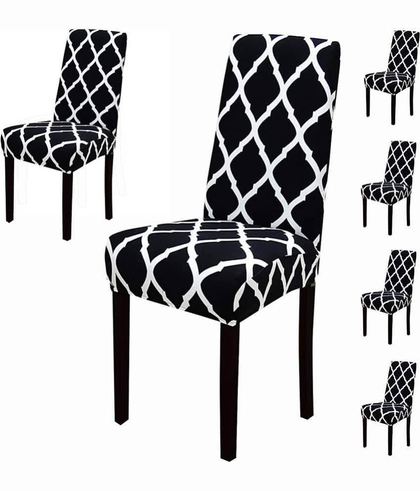 House Of Quirk 1 Seater Polyester Chair Cover ( Pack of 6 )