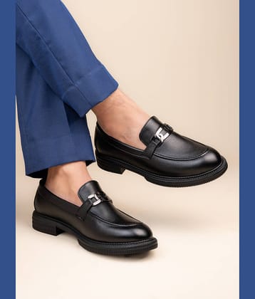 Fentacia Black Men's Mocassin Formal Shoes