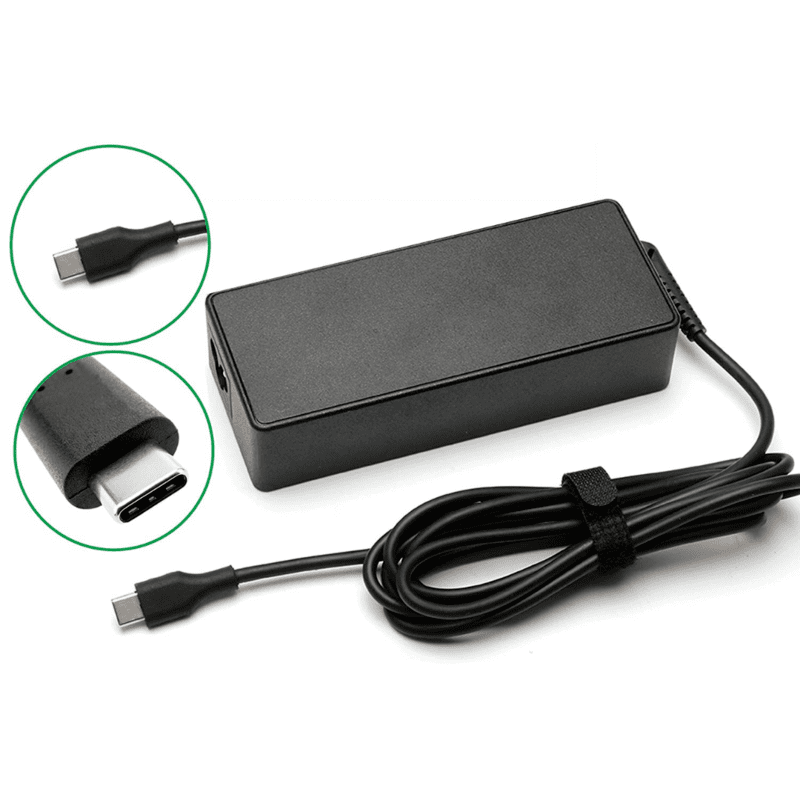 Laptop Adapter 65W 5-20V/3.25A For Toshiba, HP, Dell, Lenovo, Acer (USB Type-C) - Compatible