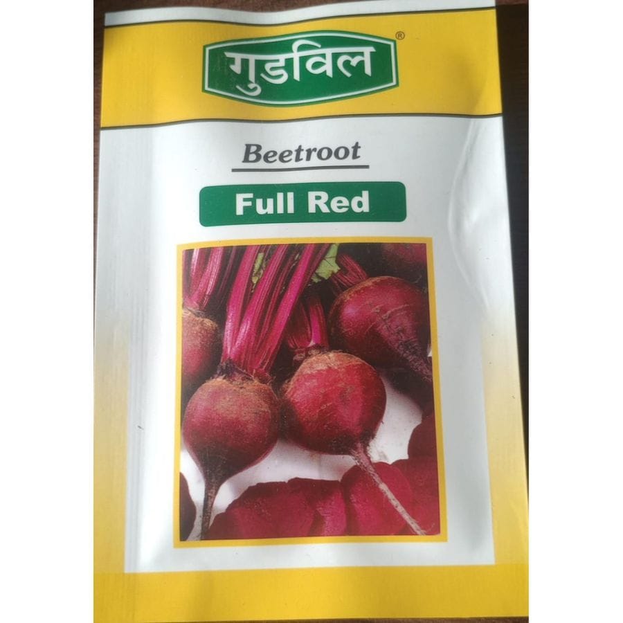 Goodwill Beetroot Full Red Seeds - 10 gm - One packet of seeds