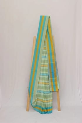 Tisser Dhanekhali tant saree with blouse piece