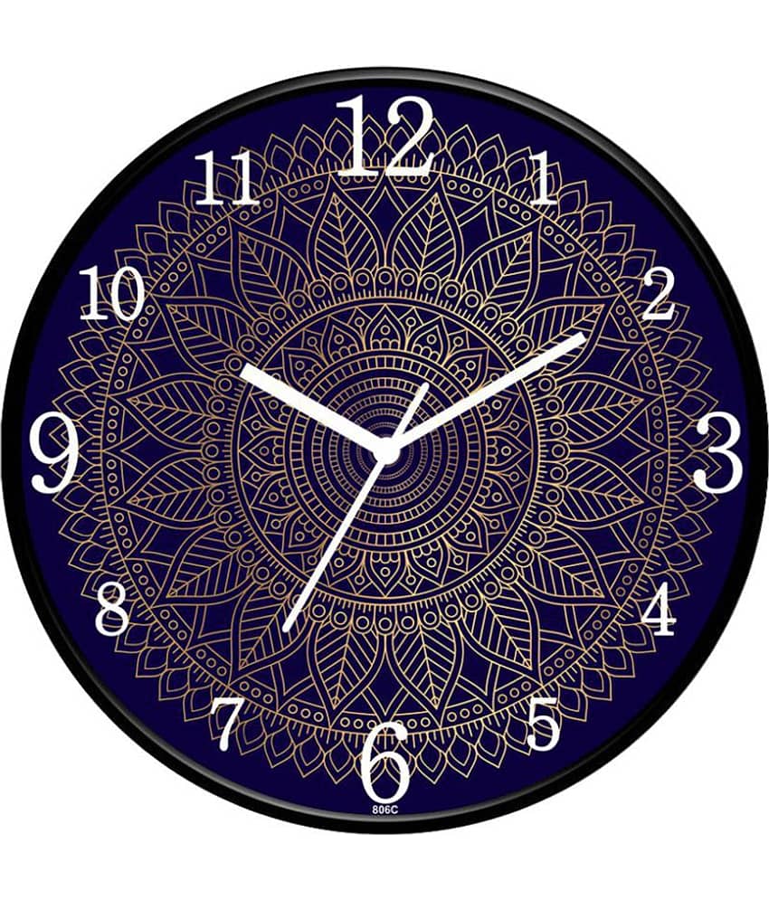 IIK COLLECTION Circular Analog Wall Clock IIK-806C ( 25 x 25 cm )