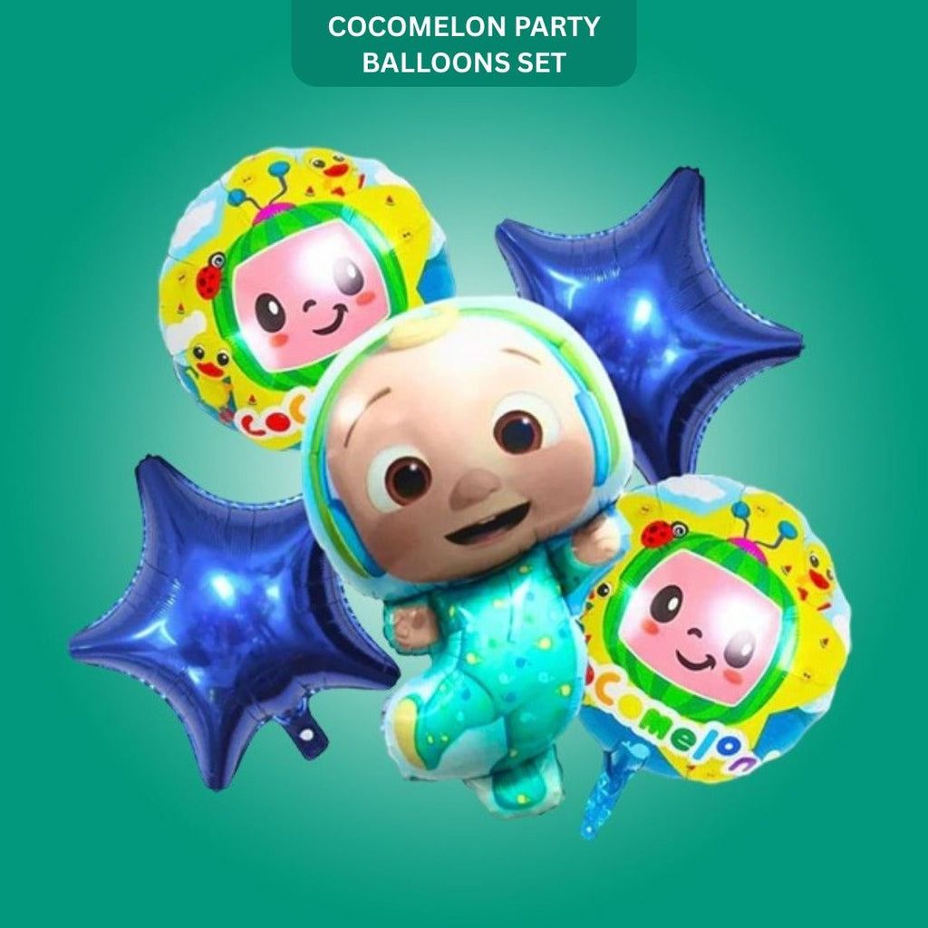 Coco Melon Kids Cartoon Theme Balloon Set of 5 - Party and Festive Needs | Buy online on ZillyBuy