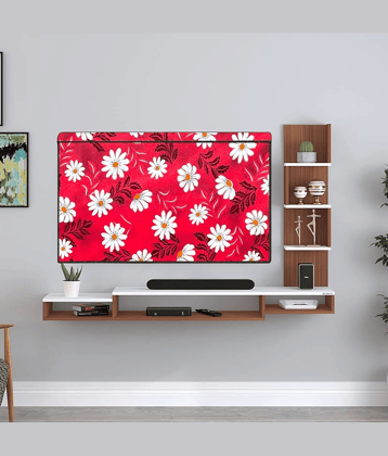 KALRA MAGIC Single Polyester Red TV Cover for Sony 81cm (32 in) LED/LCD TV