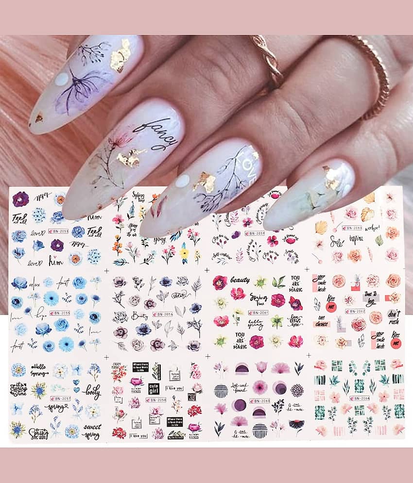 RTB 3D Nail Art Sticker 12 Pcs Stickers Assorted Design 12 g
