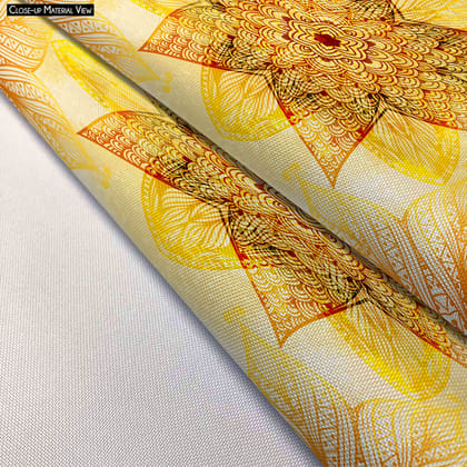 ArtzFolio Ethnic Beige Ornament Pillow Cover Case-Pillow Cover; Poly Cotton / 27x18inch (68.6x45.7cms); SINGLE; Without Filler