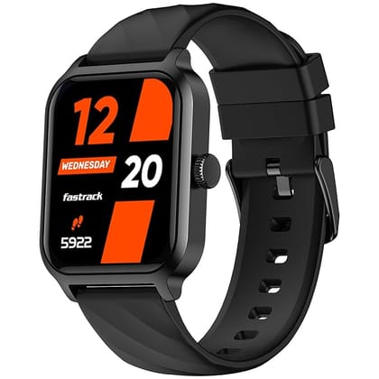 Fastrack Rider Plus Smart Watch with 1.83” TFT Display, 100+ Sports Modes & Smartwatch Faces, Upto 5 Day Battery, IP68 (Black)