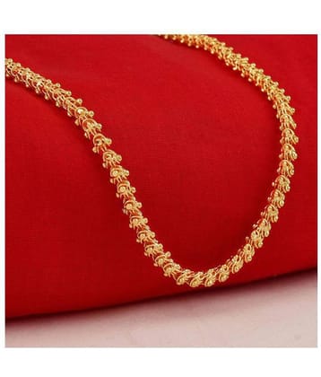 Jewar Mandi Flower Design Link Chain Gold Plated Daily Use Stylish Designer Long Use Phool Chain Jewelry for Men & Boys