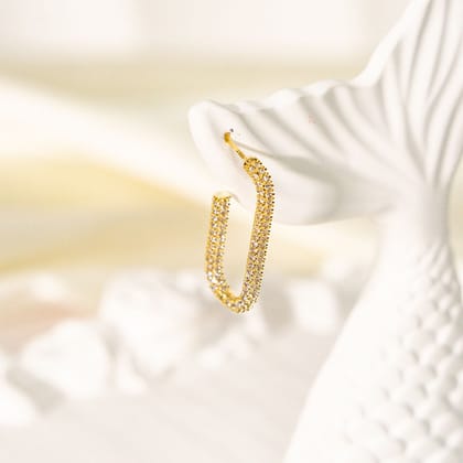 Luxe Zircon Hoop Earrings