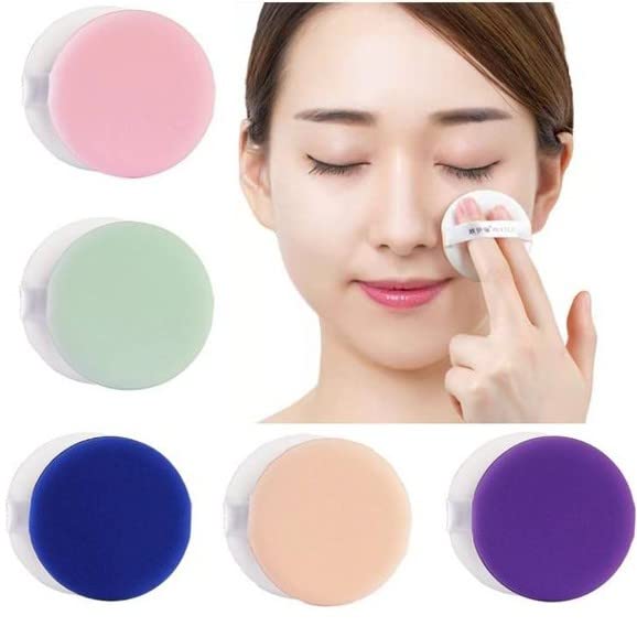 Elecsera 6 Pcs/Box Cosmetic Puff For Powder/Blush On Beauty Tool