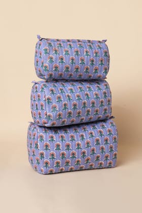 Rangrez Quilted Pouches (Set of 3)