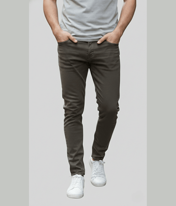 SKYRISE Slim Fit Solid Men's Jeans - Brown ( Pack of 1 )