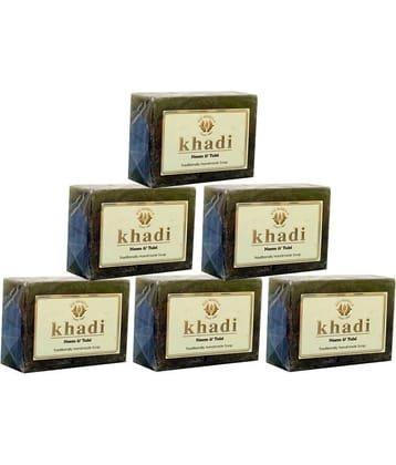 Khadi  Neem & Tulsi Handmade Soap 125 gm Pack of 6