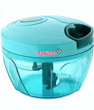 Tapixaa Vegetable Chopper Multicolor Virgin Plastic Mannual Chopper 350 ml ( Pack of 1 )