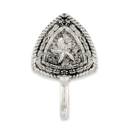 Indian Rhodium Women & Girls Nose Ring