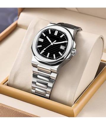 EEWHI Silver Stainless Steel Analog Men's Watch