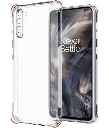 Case Vault Covers - Transparent Silicon Silicon Soft cases Compatible For OnePlus Nord ( Pack of 1 )