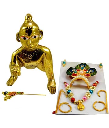 Bansiwal Laddu Gopal Brass Idol
