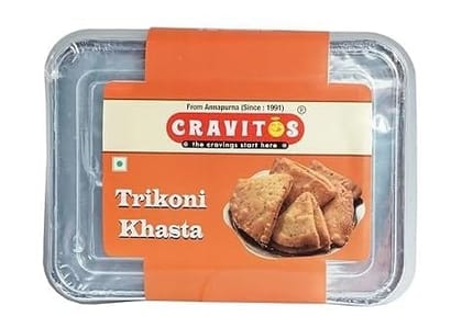Cravitos | Any Time Namkeen Snack (400 g, Trikoni Khasta)