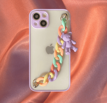 Rainbow Strap Holder Matte Premium Case-iPhone 13