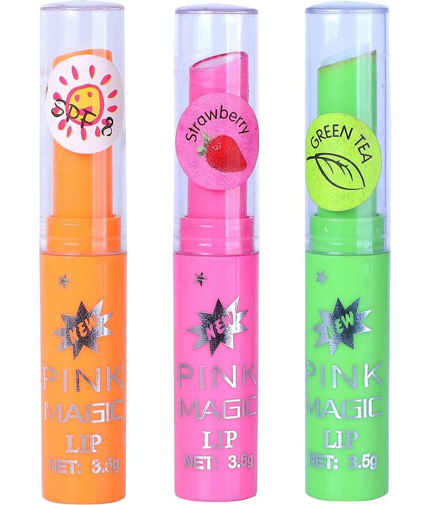 Pinner Pink glossy color changing Lip Gloss (Pack of 3)