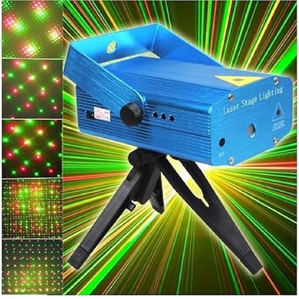 SMARTCAM Party Mini Laser Projector Stage Lighting Sound Activated Laser Light for Party and DJ with Mini-Tripod Stand