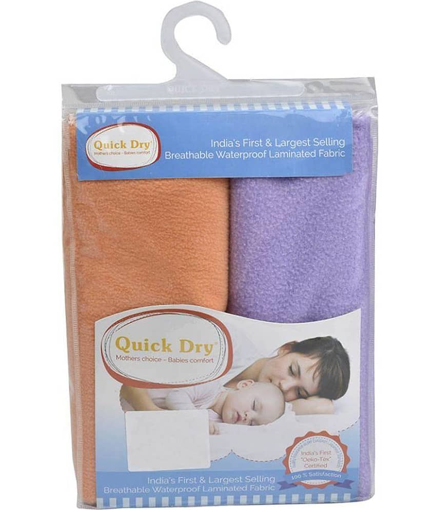 Quick Dry Multicolour Cotton Waterproof sheet - Set of 2 Rubber Sheet