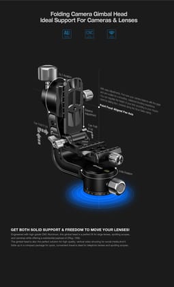 Leofoto PG-2 Folding Gimbal Head