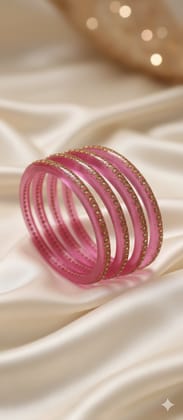 KD Enterprises Traditional Rajasthani Seep Bangles for Women Handcrafted Cultural Bangle Set of 4