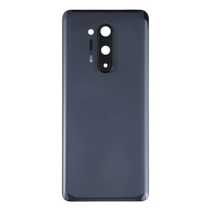 Back Glass Panel for Oneplus 8 Pro Black with Camera Lens