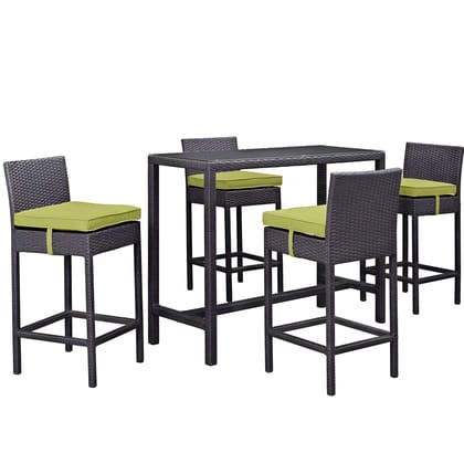 Patio Bar Chairs and Table Set For Outdoor, Garden, Living Room